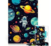 Jigsaw Puzzles1000 Pieces Boy Galactic Explorers Clean Fit Decor Mental Skill Game Cozy Time Play Christmas Wall Decor (50x75cm)