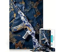 Jigsaw Puzzles1000 Pieces Broken Peace Sharp Cut Art Focus Building Toy Chill Time Play Birthday Fun Play (38x26cm)