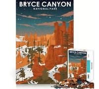 Jigsaw Puzzles1000 Pieces Bryce Canyon at Night Premium Cut Play Mind Exercise Toy Peace Fun Time Birthday Fun Gift (38x26cm)