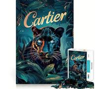 Jigsaw Puzzles1000 Pieces Cartier Panther Majesty Premium Cut Play Mind Exercise Toy Peace Fun Time Birthday Fun Gift (38x52cm)
