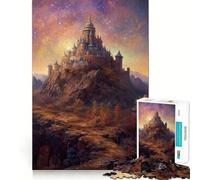 Jigsaw Puzzles1000 Pieces Castle of Dreams Clean Cut Piece Cognitive Skill Toy Calm Time Fun Christmas Art Display (50x75cm)