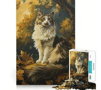 Jigsaw Puzzles1000 Pieces Cats Elegance Fine Joint Fun Cognitive Fun Play Quiet Game Time Birthday Art Gift (38x52cm)