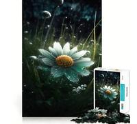Jigsaw Puzzles1000 Pieces Chamomile Flower Fine Joint Fun Cognitive Fun Play Quiet Game Time Birthday Art Gift (50x75cm)