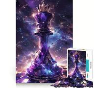 Jigsaw Puzzles1000 Pieces Chess King in Space Flawless Edge Fun Brain Teaser Gift Relax Time Game Birthday Art Gift (38x52cm)