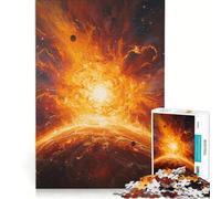 Jigsaw Puzzles1000 Pieces Cosmic Inferno︰ Birth of A Supernova, Brain Teaser Game, Decompressing Intellectual, Deal As Gifts for The Whole Family 38x26cm