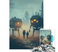 Jigsaw Puzzles1000 Pieces Crossing The Border Fun Games Brain Intelligence Challenge Addictive Toys Gifts for Women Men But Fun And Humorous (Size 38x52cm)