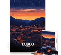 Jigsaw Puzzles1000 Pieces Cusco, Peru at Nightfall Accurate Cut Fun Mind Skill Fun Slow Time Fun Christmas Wall Art (50x75cm)