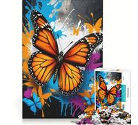 Jigsaw Puzzles1000 Pieces Cute Monarch Butterfly, Family Game, Fun Activities at Home, Unique Gifts for Birthday And Christmas 38x52cm