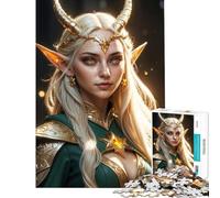 Jigsaw Puzzles1000 Pieces Ethereal Elven Warrior Educational Challenge Learning Educational DIY Toys for 14+ Puzzle Game Offered (50x75cm)