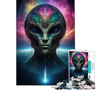 Jigsaw Puzzles1000 Pieces Extraterrestrial Alien Fun Games Brain Intelligence Challenge Addictive Toys Gifts for Women Men But Fun And Humorous (Size 50x75cm)