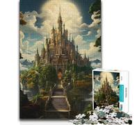Jigsaw Puzzles1000 Pieces Fantasy Caste Elven Art Analysis And Logic Relax Games for And from 14 Years And over 38x52cm