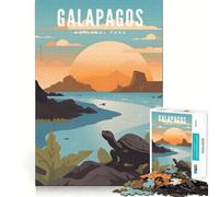 Jigsaw Puzzles1000 Pieces Galapagos National Park Precise Joint Play Brain Activity Fun Free Time Game Birthday Art Gift (38x26cm)