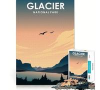 Jigsaw Puzzles1000 Pieces Glacier National Park Precise Joint Play Brain Activity Fun Free Time Game Birthday Art Gift (38x26cm)