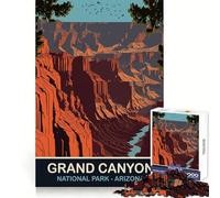 Jigsaw Puzzles1000 Pieces Grand Canyon National Park Accurate Cut Fun Mind Skill Fun Slow Time Fun Christmas Wall Art (50x75cm)