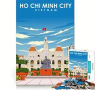 Jigsaw Puzzles1000 Pieces Ho Chi Minh City Vietnam Precise Joint Play Brain Activity Fun Free Time Game Birthday Art Gift (38x52cm)