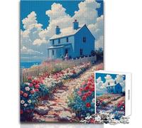 Jigsaw Puzzles1000 Pieces House on The Hill Difficult Challenge Impossible Game Suitable for Ages 14 And Up (size 50x75cm)