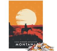 Jigsaw Puzzles1000 Pieces Little Bighorn Battlefield Jigsaw Puzzles for Teenagers Enhance Memory Educational Challenge Gifts for Friends And Family (38x52cm/1000pcs)