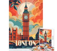 Jigsaw Puzzles1000 Pieces London Big Ben Poster Home Decoration Toys Great Gifts And Toys Practical Game Interesting Stress Reduction Size 38x52cm