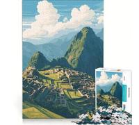 Jigsaw Puzzles1000 Pieces Machu Picchu Landscape Brain Teaser Game Decompressing Intellectual Deal As Gifts for The Whole Family 38x26cm