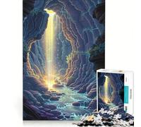 Jigsaw Puzzles1000 Pieces Magical Forest Cave Brain Teaser Game Decompressing Intellectual Deal As Gifts for The Whole Family 38x26cm