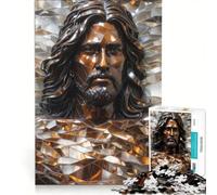Jigsaw Puzzles1000 Pieces Majestic Metallic Messiah Educational Games Stress Reliever Unique Gifts for Birthday And Christmas 50x75cm