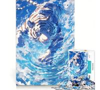 Jigsaw Puzzles1000 Pieces Majestic Tiger's Leap Educational Games Stress Reliever Unique Gifts for Birthday And Christmas 50x75cm