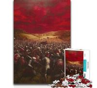 Jigsaw Puzzles1000 Pieces Medieval Battle Painting Analysis And Logic Relax Games for And from 14 Years And over 38x26cm