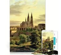 Jigsaw Puzzles1000 Pieces Medieval Buildings Precise Joint Play Brain Activity Fun Free Time Game Birthday Art Gift (50x75cm)