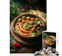 Jigsaw Puzzles1000 Pieces Mediterranean Appetizer Platter Home Decoration Toys Secret Santa Gifts Educational Games Interesting Stress Reduction (Size 38x52cm)