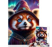 Jigsaw Puzzles1000 Pieces Mystic Panda Wizard Anti-Stress Toys Gifts for Women Men Brain Teaser Game Artists' Collection, Fine Arts Size 38x52cm