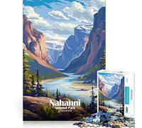 Jigsaw Puzzles1000 Pieces Nahanni National Park Canada Landscape Art Precise Joint Play Brain Activity Fun Free Time Game Birthday Art Gift (50x75cm)