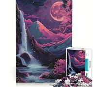 Jigsaw Puzzles1000 Pieces Neon Landscape Brain Teaser Game Decompressing Intellectual Deal As Gifts for The Whole Family 38x52cm