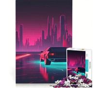 Jigsaw Puzzles1000 Pieces Neon Nights Cruise Brain Teaser Game Decompressing Intellectual Deal As Gifts for The Whole Family 50x75cm
