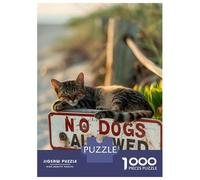 Jigsaw Puzzles1000 Pieces No Dogs Allowed Adult Jigsaw Puzzle Brain Teaser Game But Fun And Humorous Educational Challenge 52x38cm/1000pcs