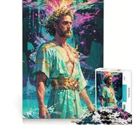 Jigsaw Puzzles1000 Pieces Olympian Elegance︰ Poseidon's Tranquil Reign Brain Teaser Game Decompressing Intellectual Deal As Gifts for The Whole Family 38x52cm