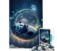 Jigsaw Puzzles1000 Pieces Panda Naps Fun Games Brain Intelligence Challenge Addictive Toys Gifts for Women Men But Fun And Humorous (Size 38x52cm)