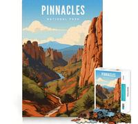 Jigsaw Puzzles1000 Pieces Pinnacles National Park Precise Joint Play Brain Activity Fun Free Time Game Birthday Art Gift (38x26cm)