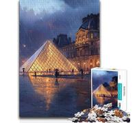 Jigsaw Puzzles1000 Pieces Rainy Night in Paris A Work of Art Art Work Gift for And from 14 Years And over 50x75cm