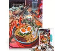 Jigsaw Puzzles1000 Pieces Ramen Still Life with Artist's Tools Family Game Fun Activities at Home Unique Gifts for Birthday And Christmas 50x75cm