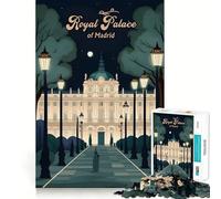 Jigsaw Puzzles1000 Pieces Royal Palace of Madrid Precise Joint Play Brain Activity Fun Free Time Game Birthday Art Gift (38x52cm)