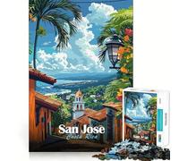 Jigsaw Puzzles1000 Pieces San Jose, Costa Rica Precise Joint Play Brain Activity Fun Free Time Game Birthday Art Gift (38x26cm)