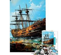 Jigsaw Puzzles1000 Pieces Ship Challenging To Complete Perfect Decoration Brain Teaser Game for And 14 Years And over (50x75cm)