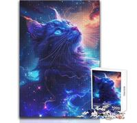 Jigsaw Puzzles1000 Pieces Space Animal Great for Cozy Indoor Downtime Durable Precision Interlock Play Toy Size 50x75cm