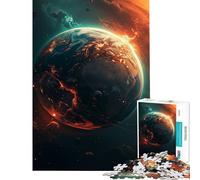 Jigsaw Puzzles1000 Pieces Space Planet Vestiges Challenging To Complete Perfect Decoration Brain Teaser Game for And 14 Years And over (38x26cm)