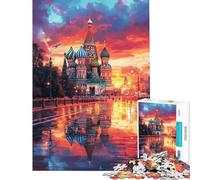 Jigsaw Puzzles1000 Pieces St. Basil's Reflections Jigsaw Puzzles for Teenagers Enhance Memory Educational Challenge Gifts for Friends And Family (Size 50x75cm)