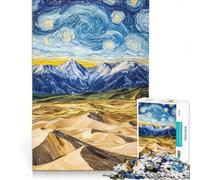 Jigsaw Puzzles1000 Pieces Starry Sky Landscape, Brain Teaser Game, Decompressing Intellectual, Deal As Gifts for The Whole Family 50x75cm