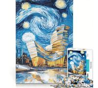 Jigsaw Puzzles1000 Pieces Starry Sky Landscape, Brain Teaser Game, Decompressing Intellectual, Deal As Gifts for The Whole Family 50x75cm