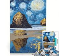 Jigsaw Puzzles1000 Pieces Starry Sky Landscape, Brain Teaser Game, Decompressing Intellectual, Deal As Gifts for The Whole Family 50x75cm