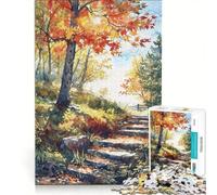 Jigsaw Puzzles1000 Pieces Steps to Fall, Brain Teaser Game, Decompressing Intellectual, Deal As Gifts for The Whole Family 50x75cm