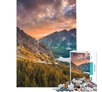 Jigsaw Puzzles1000 Pieces Sunset Panorama in High Tatras Mountains Jigsaw for Adults Hands-on Game Presents for Women Gifts for Friends And Family (Size 38x26cm)